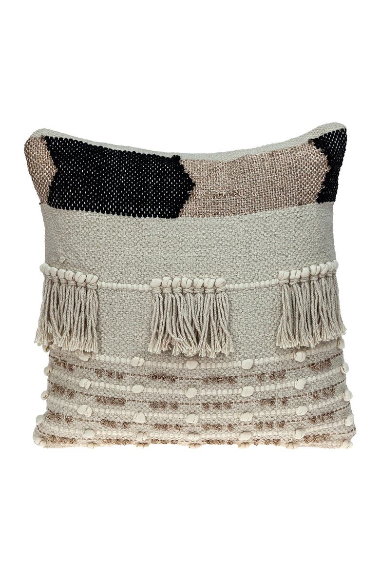 Taj Transitional Ivory Throw Pillow, Main, color, IVORY