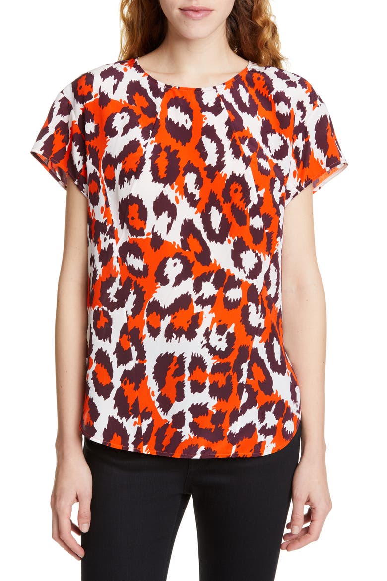 Nellie Top, Main, color, LEOPARD SPICY ORANGE