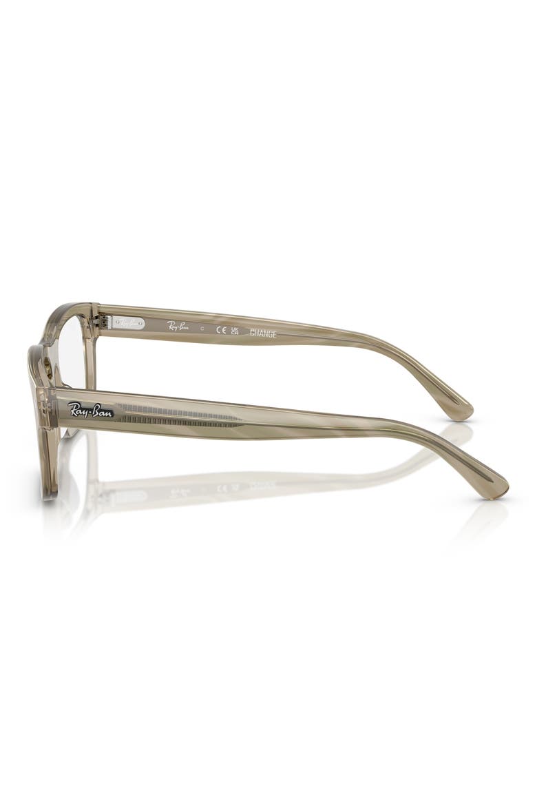 56mm Rectangular Optical Glasses, Alternate, color, GREY