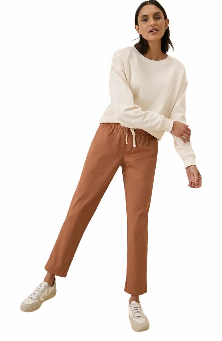 Pact Organic Cotton Daily Twill Pant, Main, color, Ochre