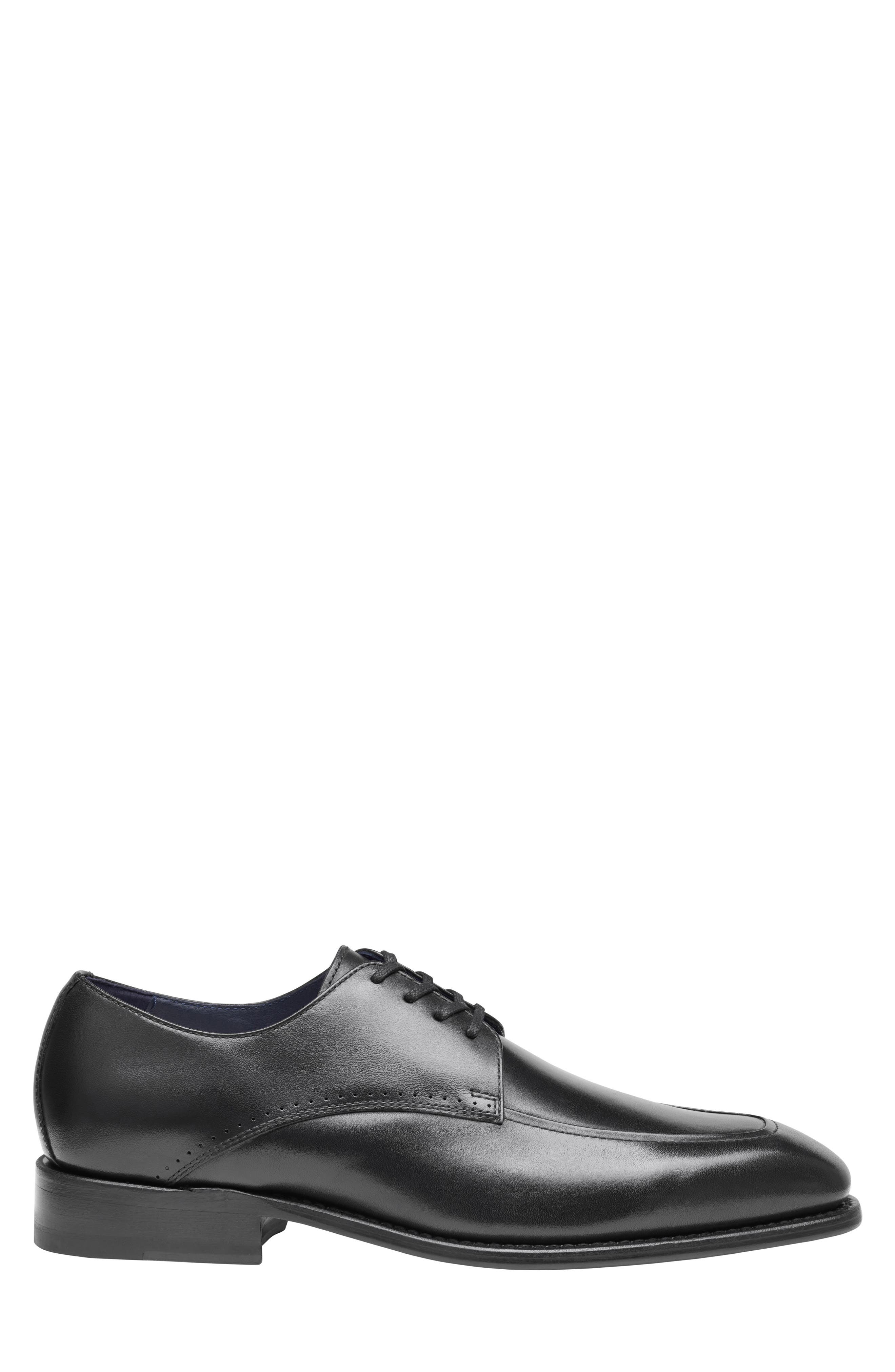 Ashton Moc Toe Derby, Alternate, color, BLACK HAND-FINISHED FULL GRAIN