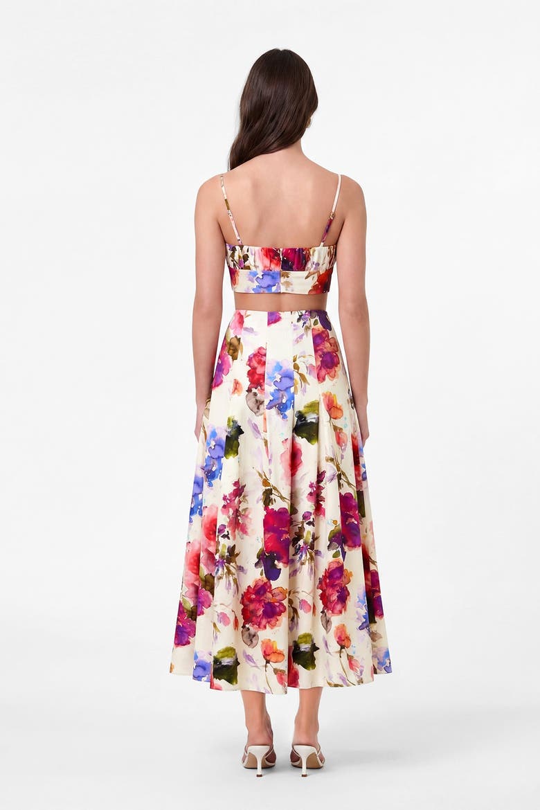 Jordana Skirt, Alternate, color, Watercolor Flora