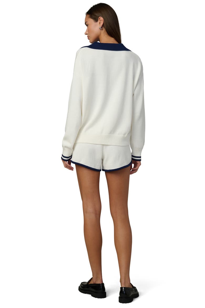 The Romie Polo Sweater, Alternate, color, MILK