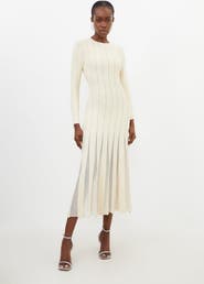 Karen Millen Filament Full Skirt Knit Midi Dress