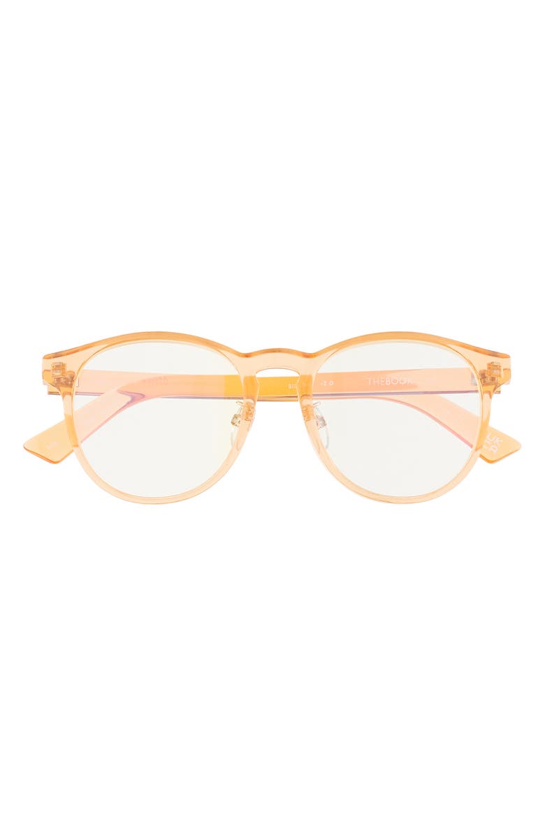 The Book Club Ham Lit 51mm Blue Light Blocking Reading Glasses, Main, color, Pink