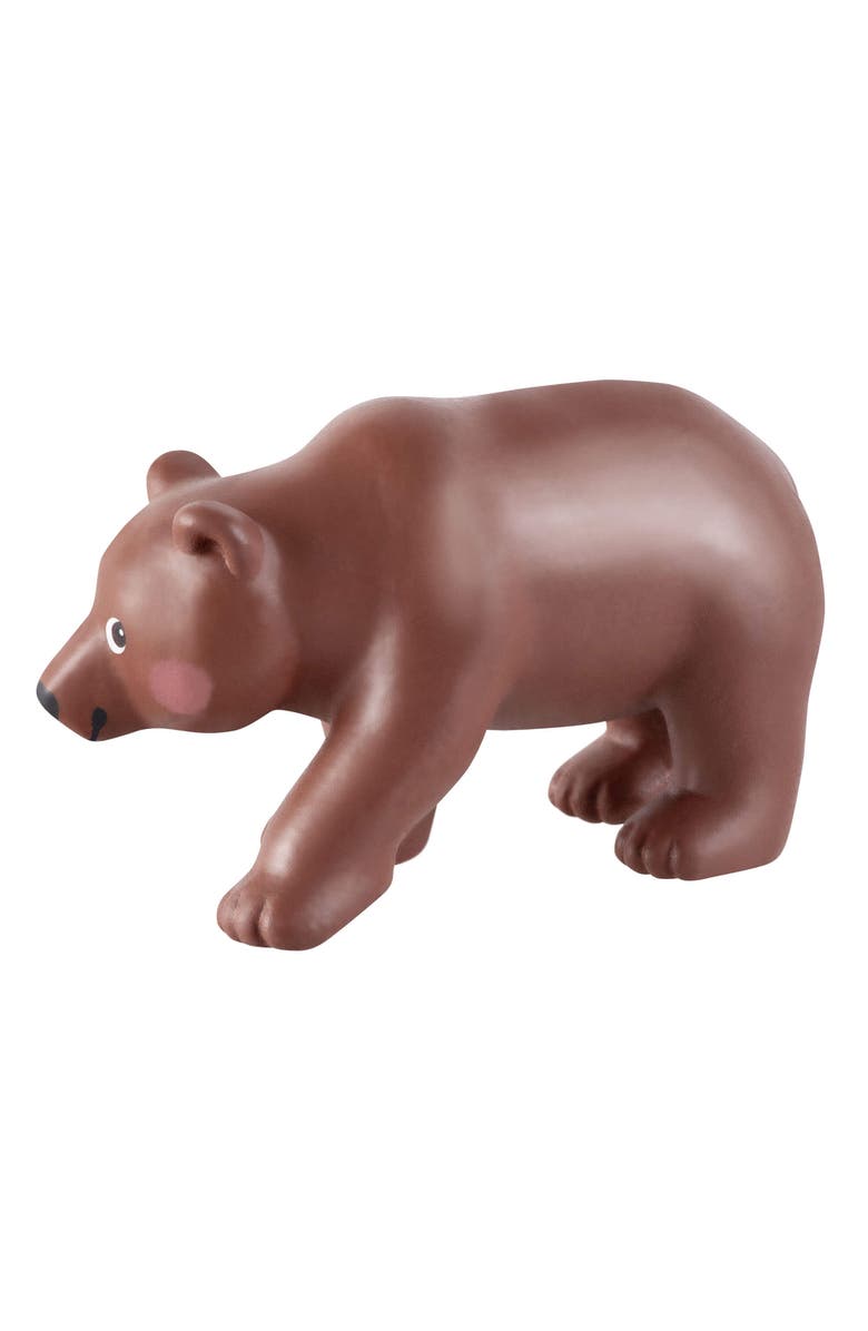 HABA Little Friends Brown Bear - Chunky Plastic Forest Animal Toy Figure, Alternate, color, Multi