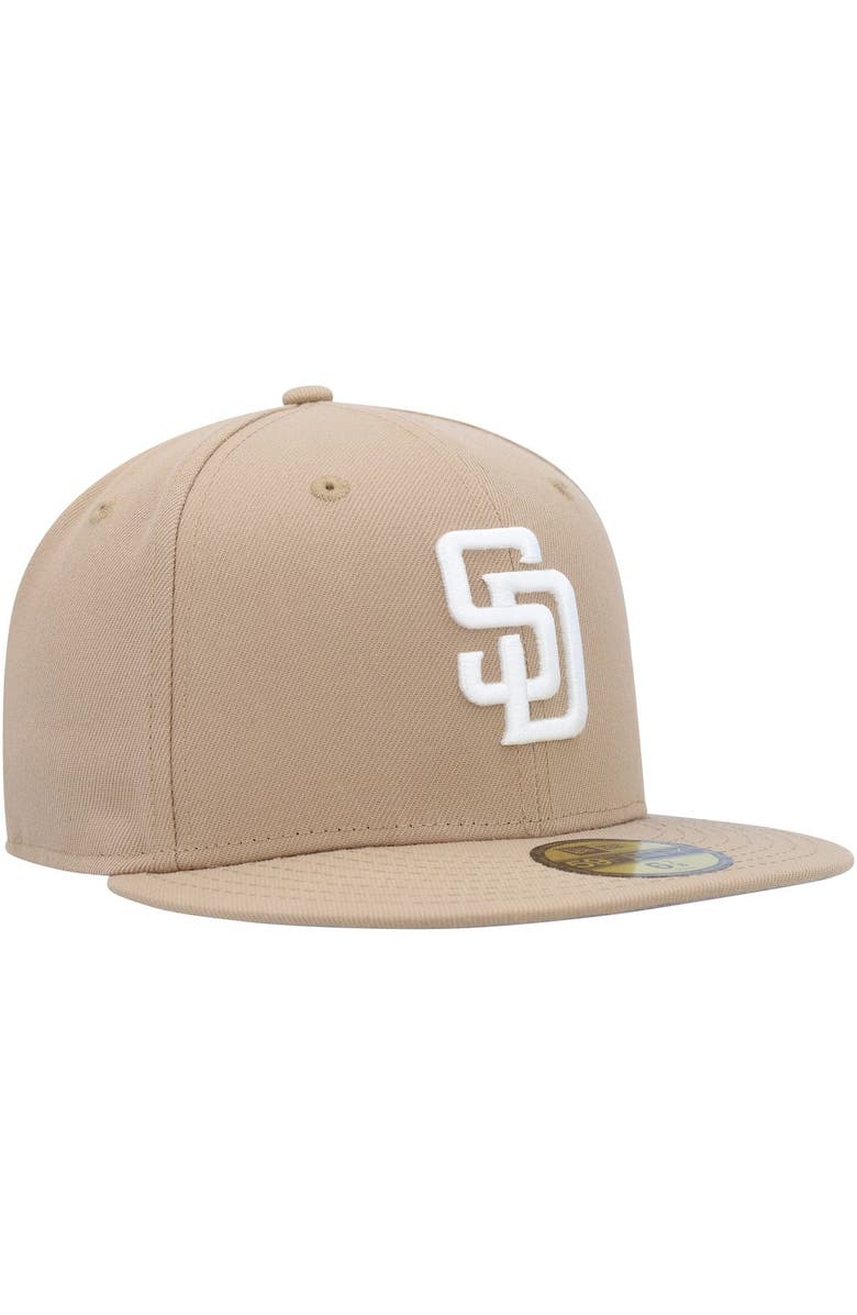 New Era Men's New Era Khaki San Diego Padres 59FIFTY Fitted Hat, Alternate, color, 