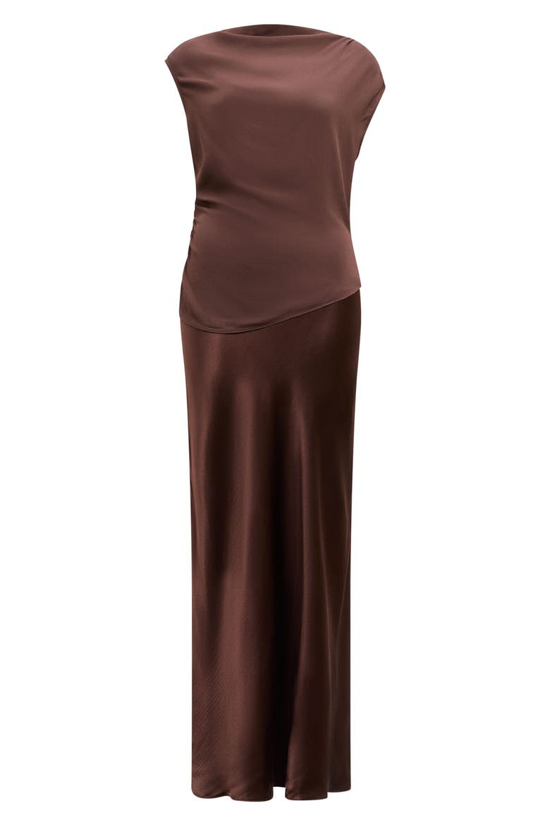 Aurora 2-Piece Maxi Dress, Alternate, color, CHOCOLATE