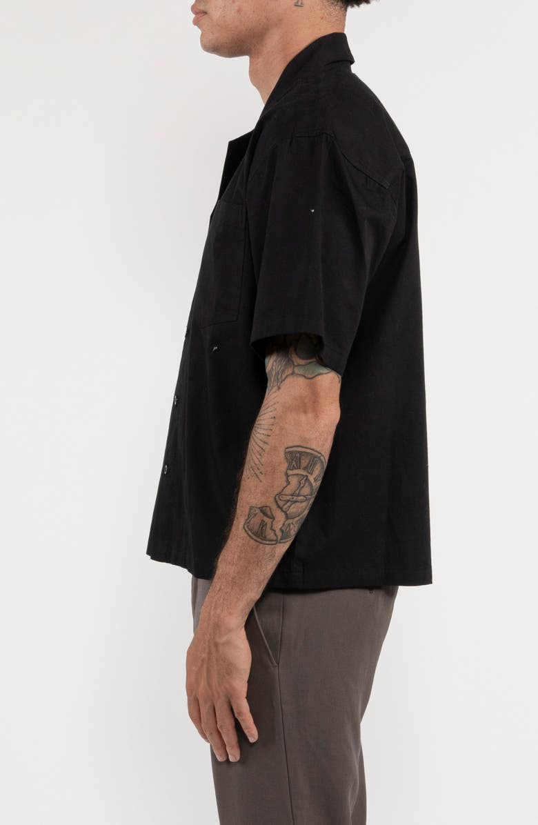 Raga Short Sleeve Cotton Button-Up Shirt, Alternate, color, 