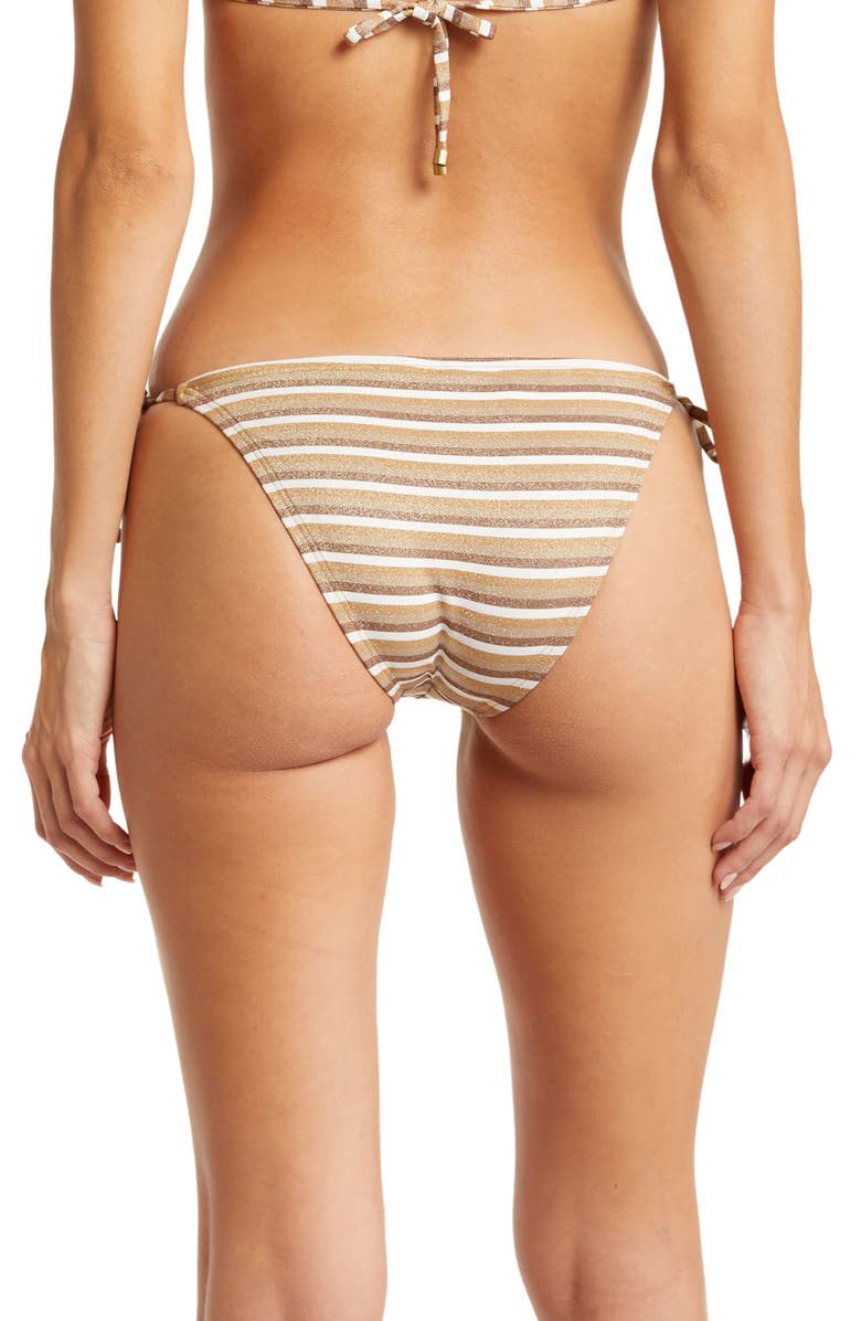 Vitamin A<sup>®</sup> Natalie Miter Side Tie Bikini Bottoms, Alternate, color, 