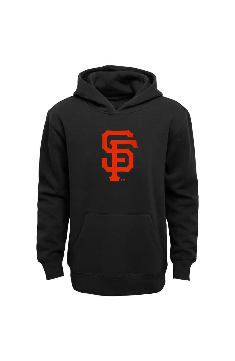Outerstuff Youth  Black San Francisco Giants Primary Logo Pullover Hoodie, Alternate, color, 