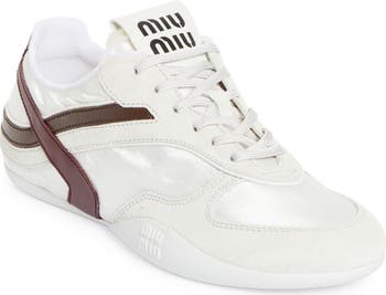 MIU MIU GYMNASIUM SNEAKERS スニーカー アスレジャールック Miu Miu Gymnasium technical fabric and suede sneakers