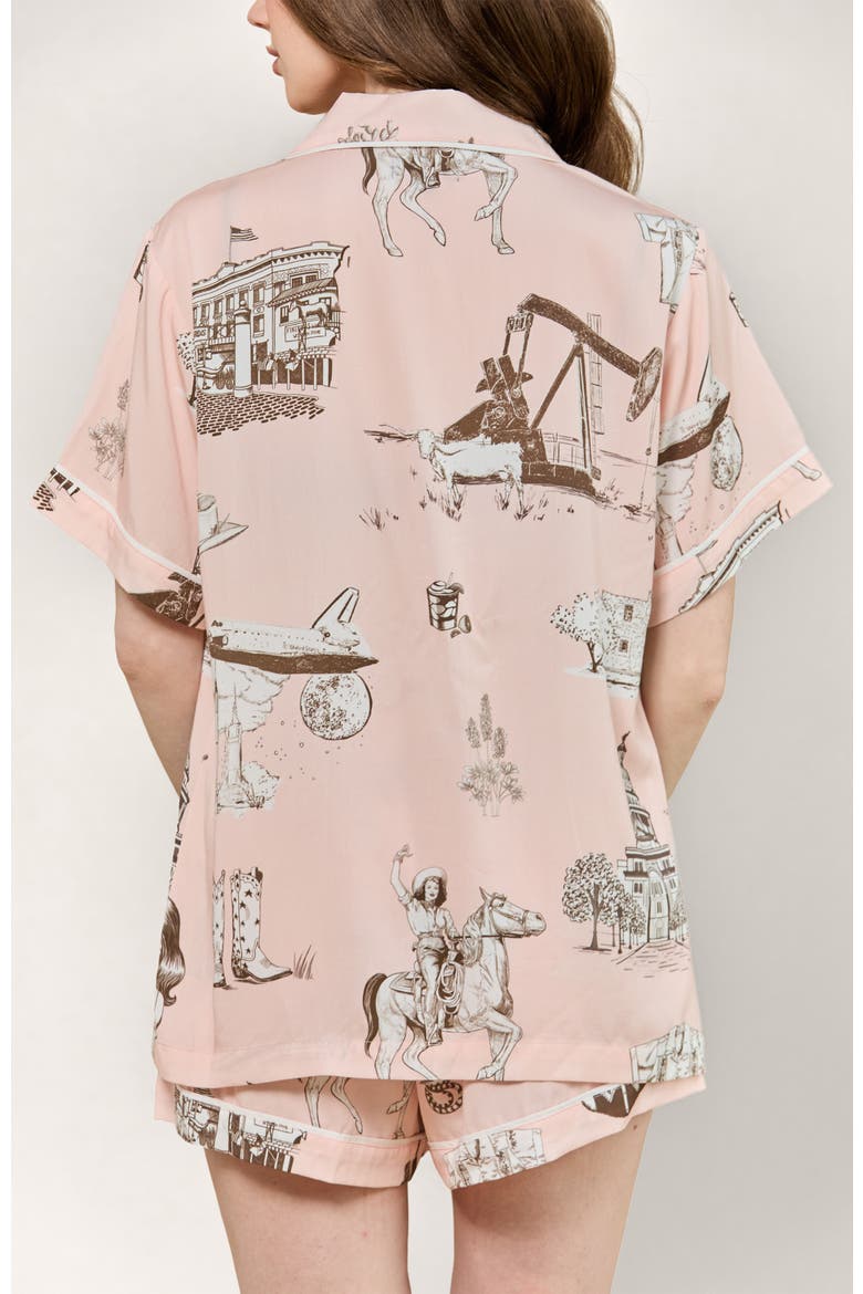 Texas Toile Shorts Set, Alternate, color, Light/Pastel Pink