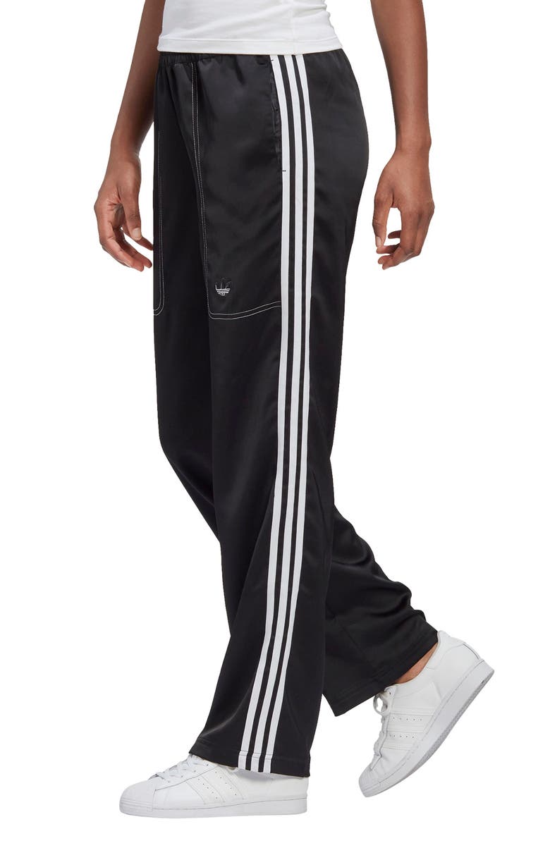 adidas Originals 3-Stripes Satin Track Pants, Alternate, color,