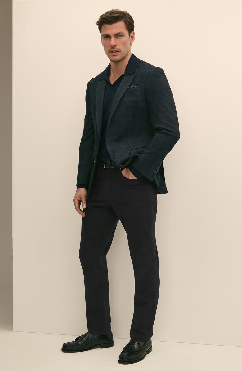 Brooks Brothers Five-Pocket Straight Leg Pants, Alternate, color, Black