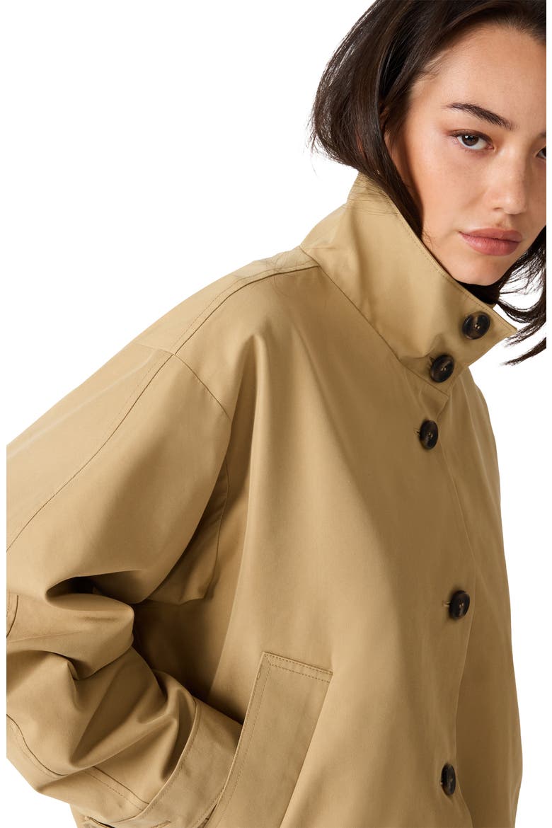 Fayden Stand Collar Jacket, Alternate, color, MEDIUM KHAKI