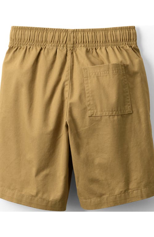 LANDS' END LANDS' END KIDS PULL ON CHAMBRAY ELASTIC WAIST SHORTS 