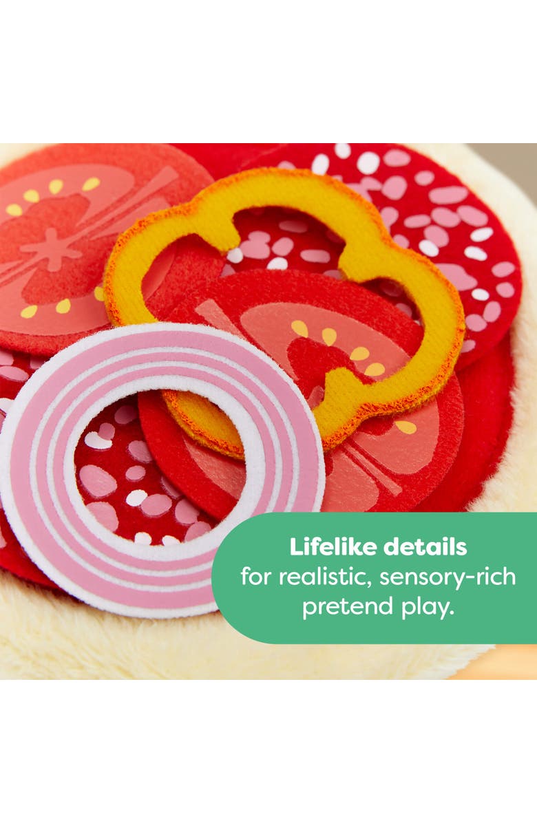 HABA Pizza Play Food Set for Kids Play Kitchen with Toppings, Alternate, color, Multi