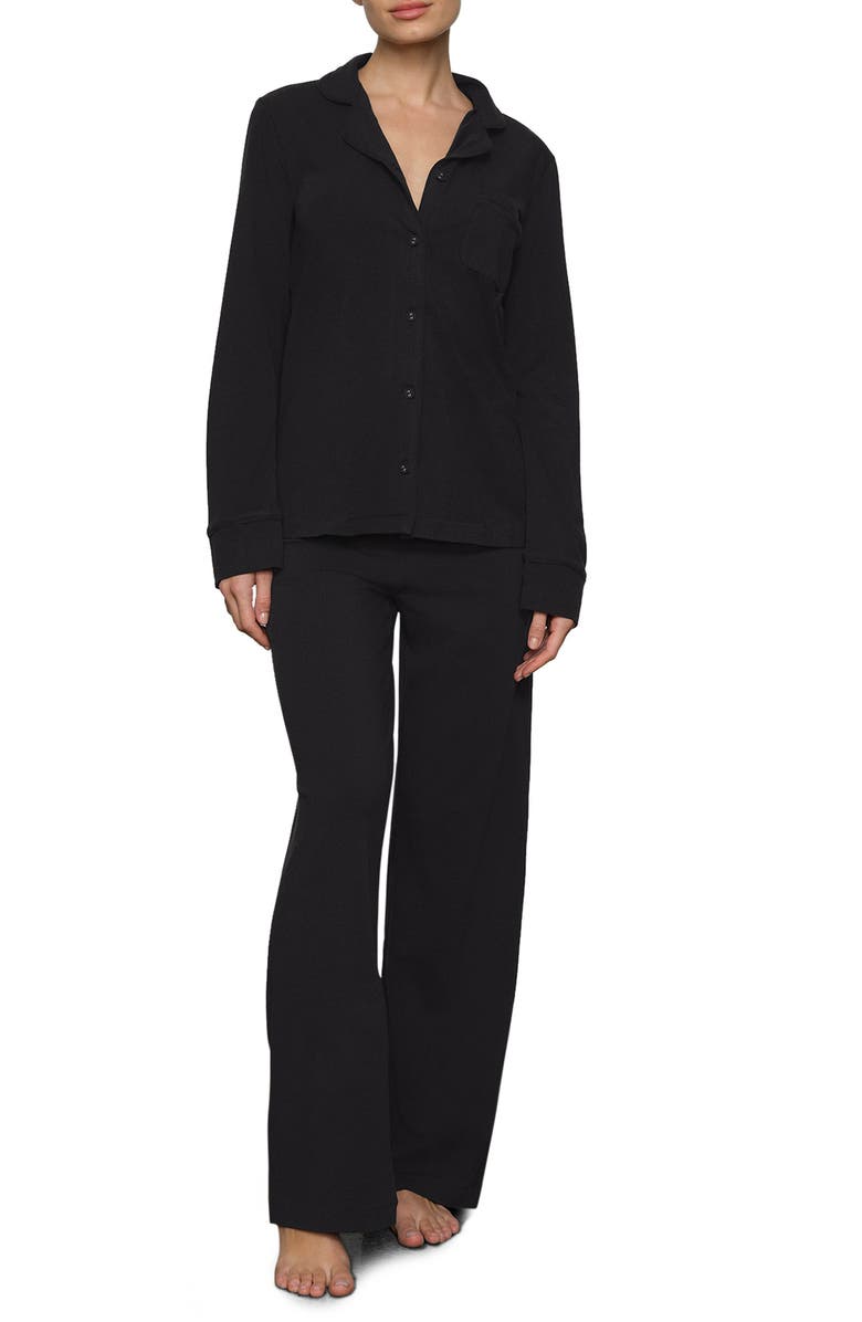 SKIMS Cotton Blend Jersey Sleep Set, Main, color,