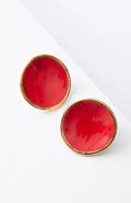 Noonday Collection Mini Halo Earrings, Paprika