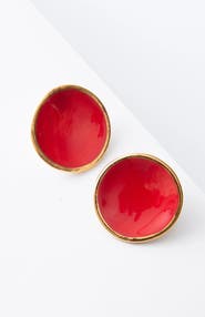 Noonday Collection Mini Halo Earrings, Paprika