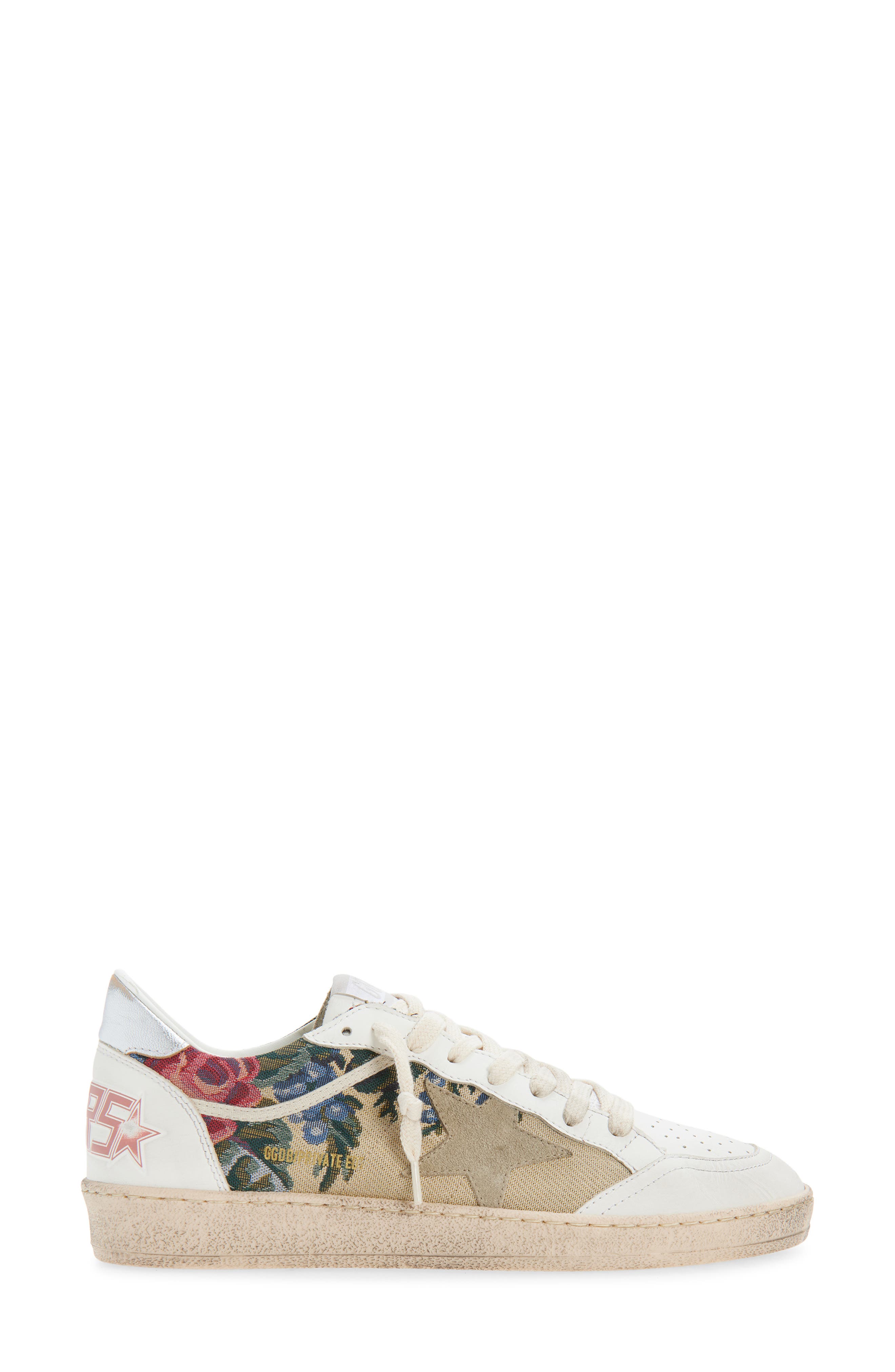 Golden Goose Ball Star Sneaker, Alternate, color, White/ Multicolor