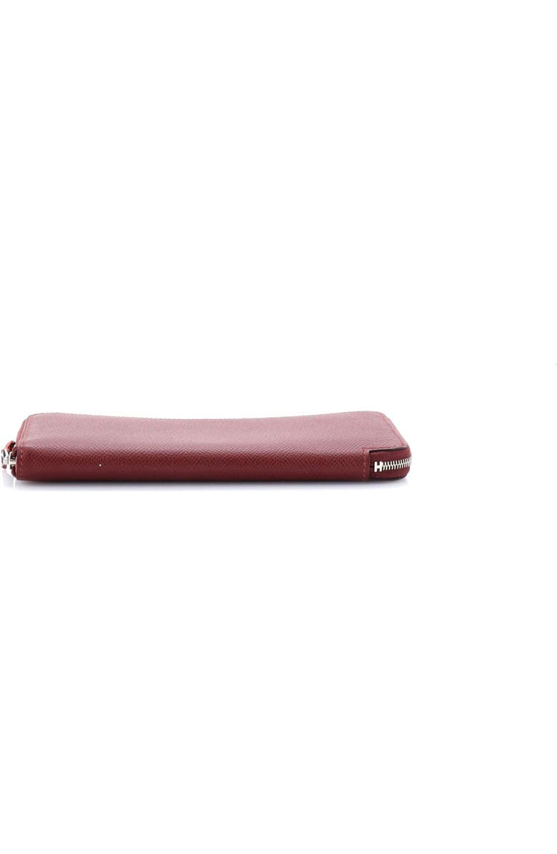 Pre-Owned Hermes Azap Zip Around Wallet Silk'in Epsom Long, Alternate, color, Rouge H