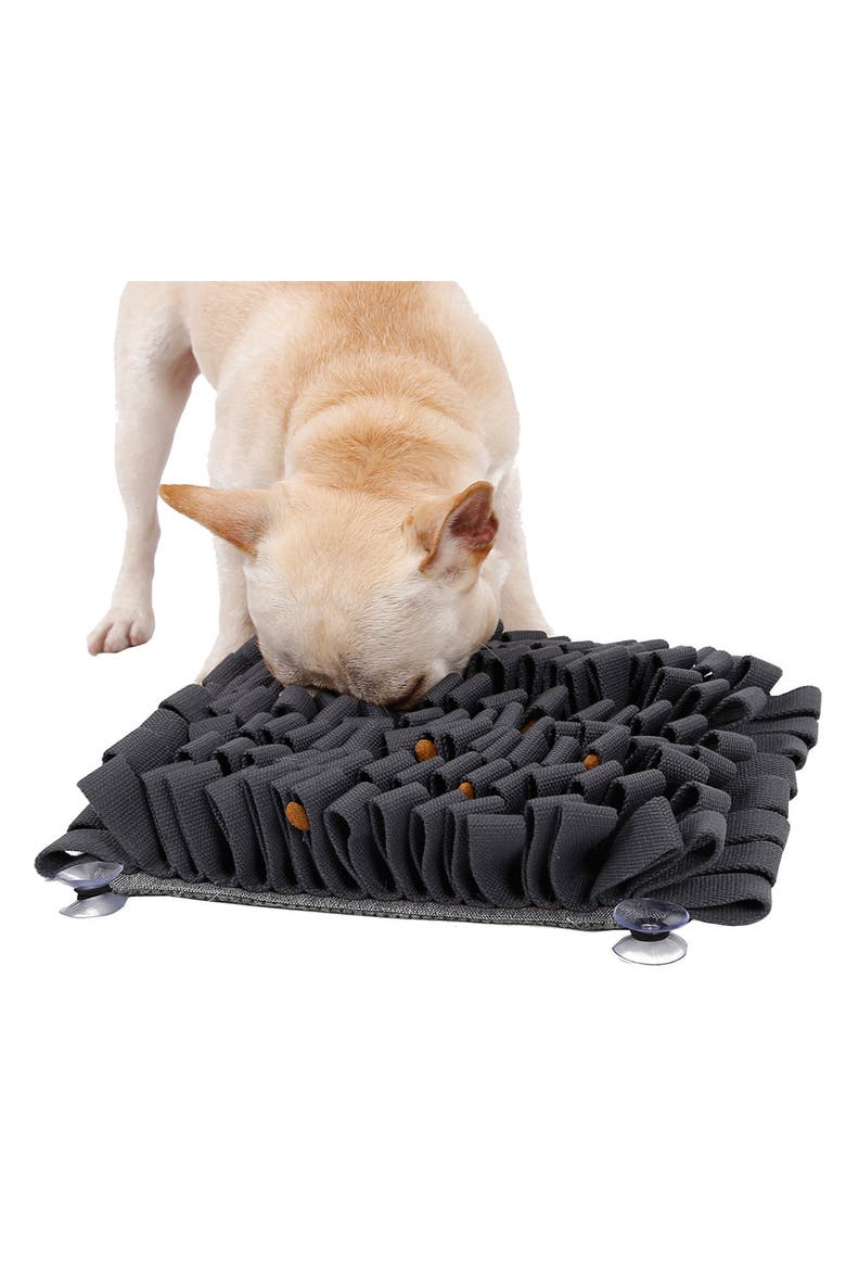'Sniffer Grip' Interactive Anti-Skid Pet Snuffle Mat, Alternate, color, GREY