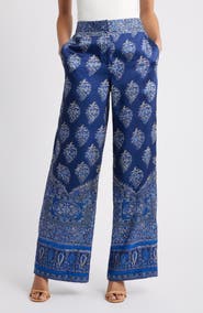 KOBI HALPERIN Josie Print Wide Leg Pants