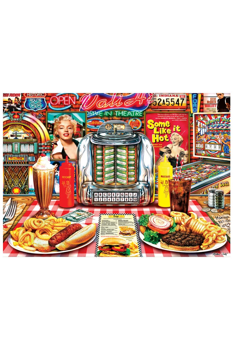 Jukebox Jive 1000 Piece Jigsaw Puzzle, Alternate, color, Multicolor