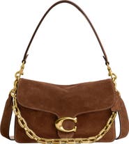 COACH Tabby Chain Suede Shoulder Bag