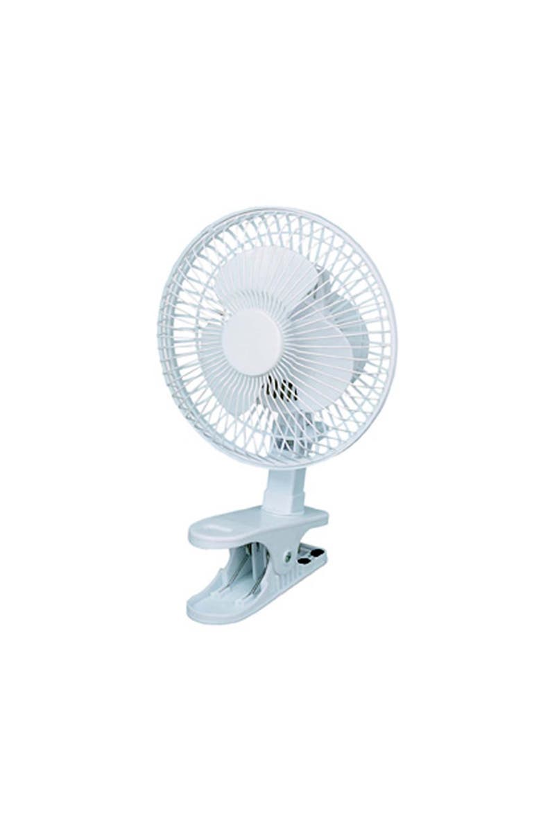 Optimus 6 in. Personal Clip-on Fan, Main, color, White