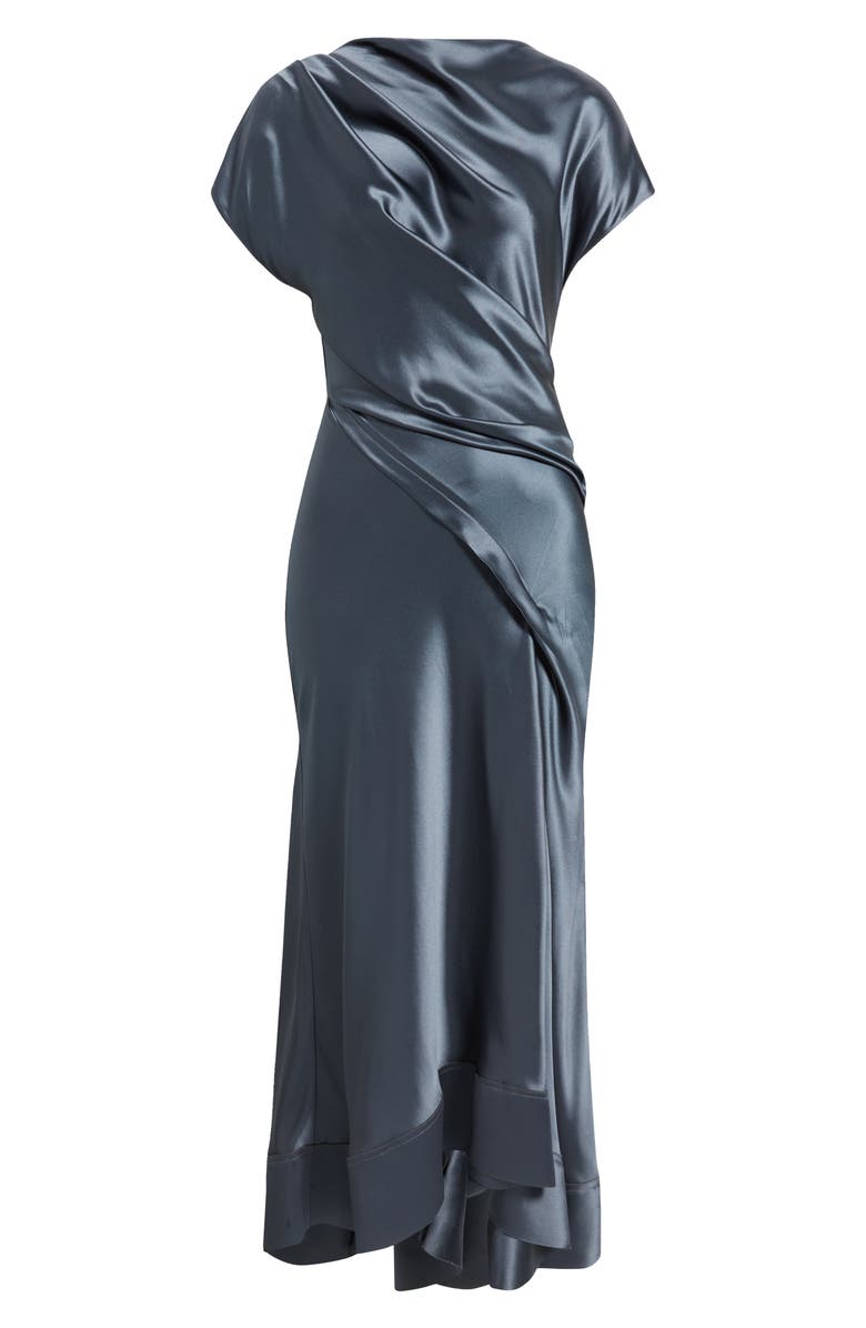 Acler Glatton Satin Maxi Dress, Alternate, color, Slate