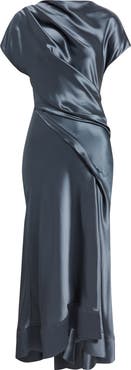 Acler Glatton Satin Maxi Dress