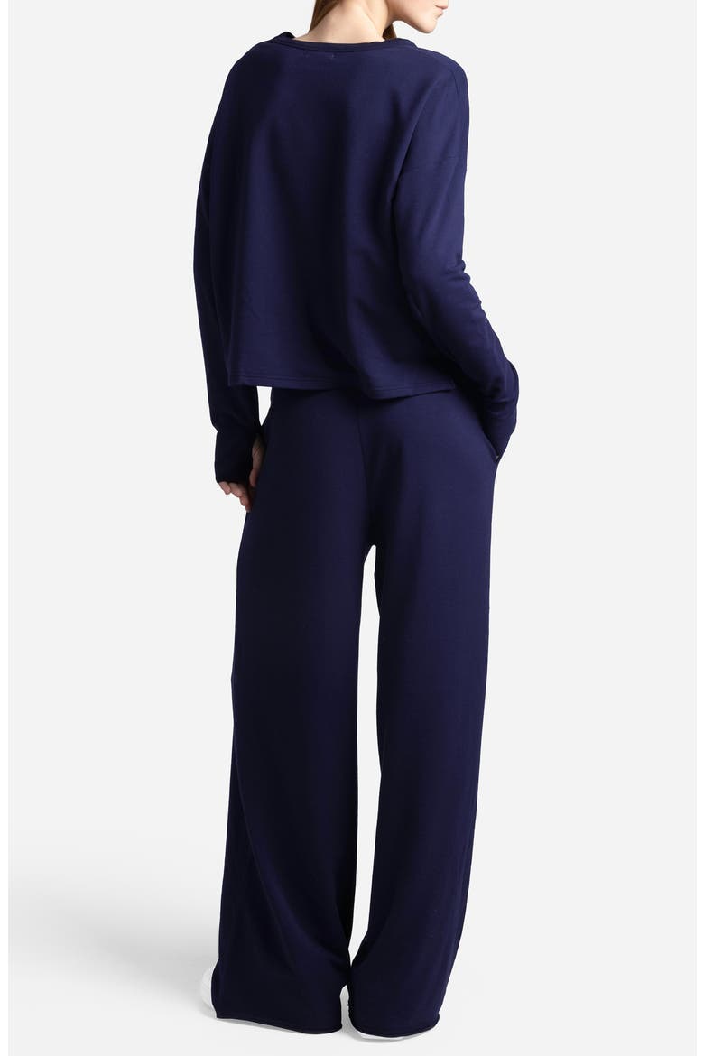 Light French Terry Pullover, Alternate, color, MARITIME BLUE