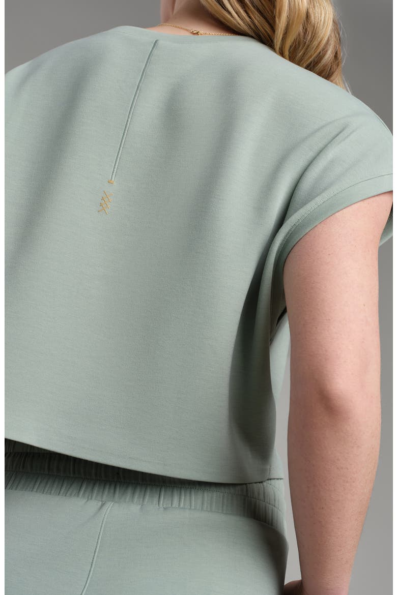 DreamGlow Oversize Crop T-Shirt, Alternate, color, PACIFIC GREEN