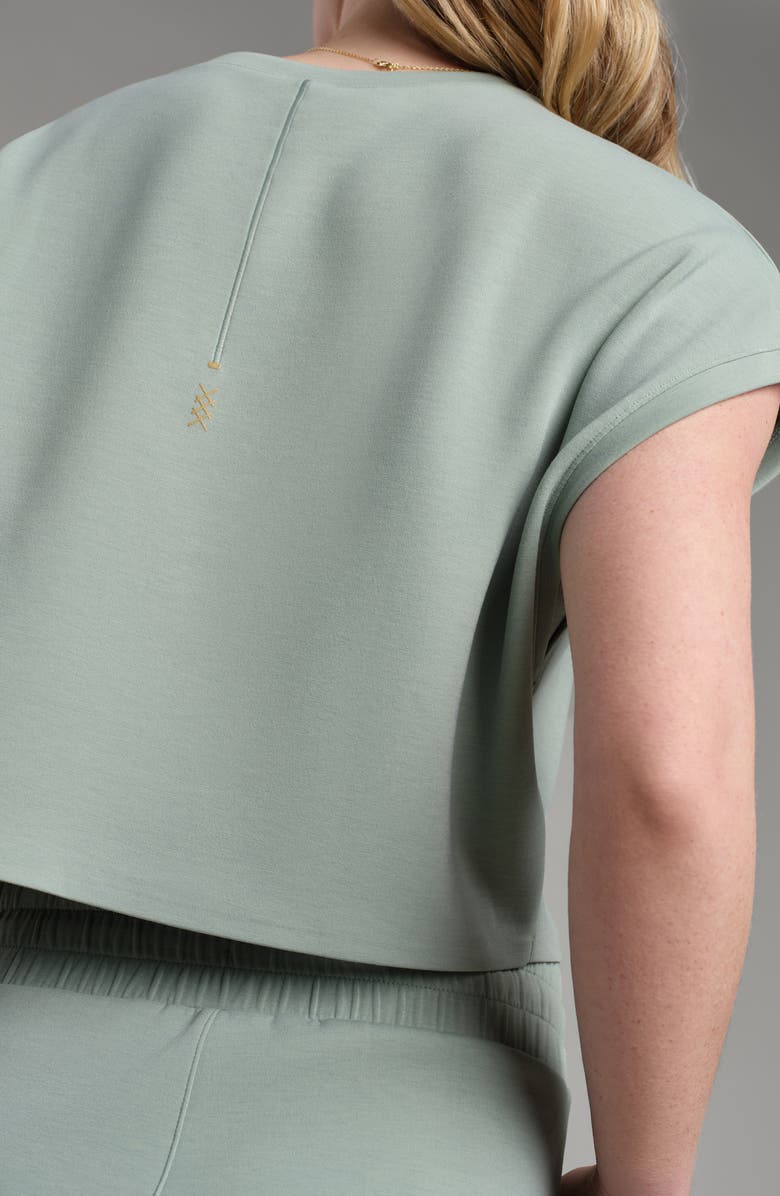 Rhone DreamGlow Oversize Crop T-Shirt, Alternate, color, Pacific Green