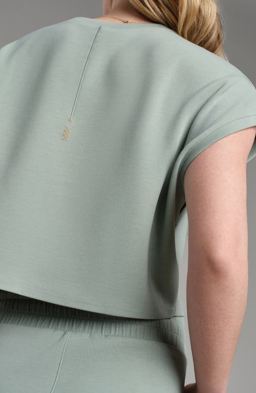 Rhone Dreamglow Oversize Crop T-shirt In Pacific Green