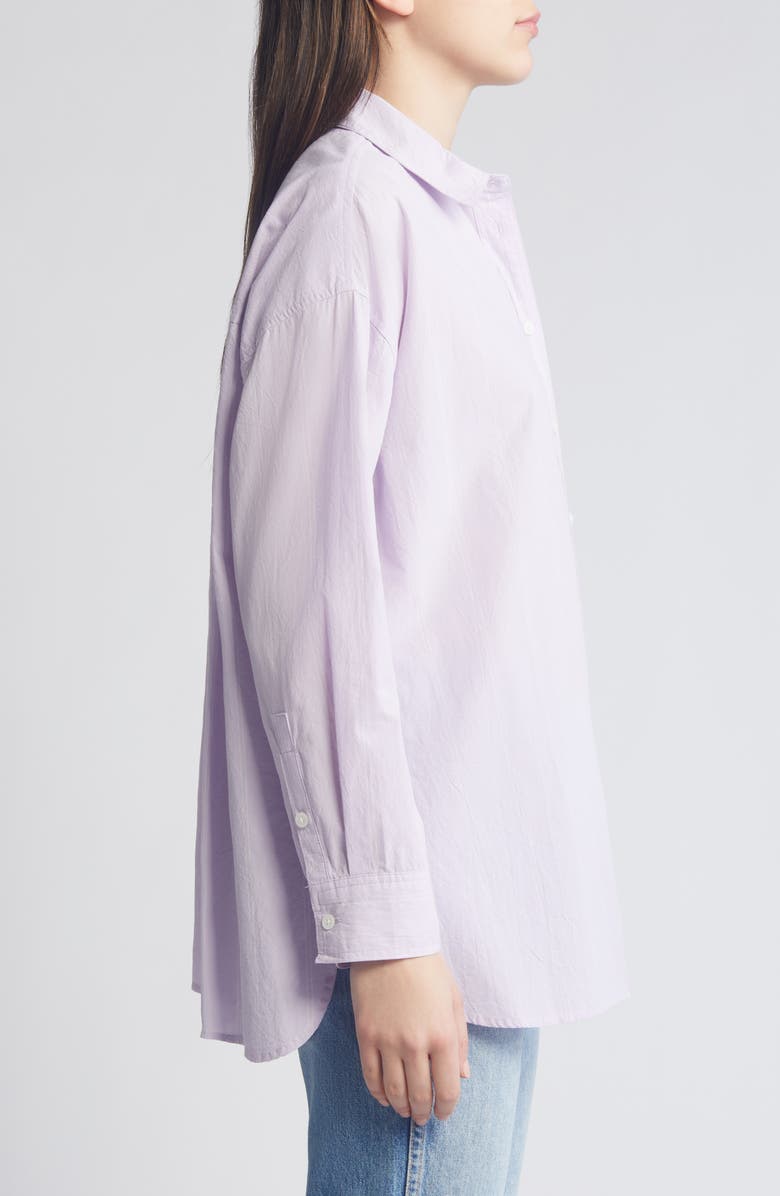Madewell The Oversize Straight Hem Signature Poplin Shirt, Alternate, color, 
