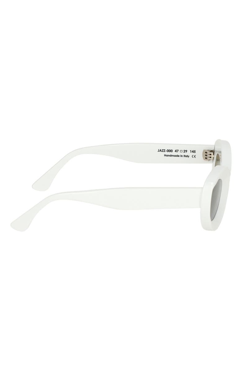 CULT GAIA X THIERRY LASRY Jazz 47mm Oval Sunglasses, Alternate, color, White