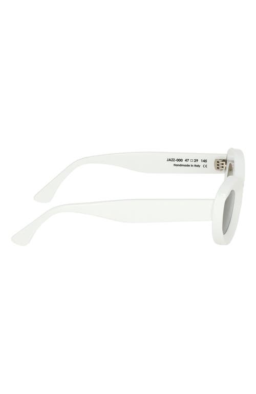 Cult Gaia X Thierry Lasry Jazz 47mm Oval Sunglasses In White
