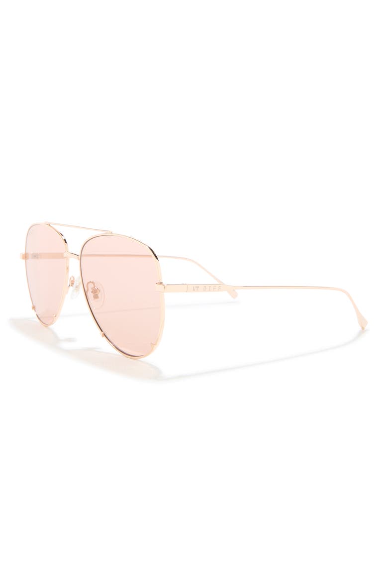 63mm Scarlett Sunglasses, Alternate, color, GOLD PEACH TINT