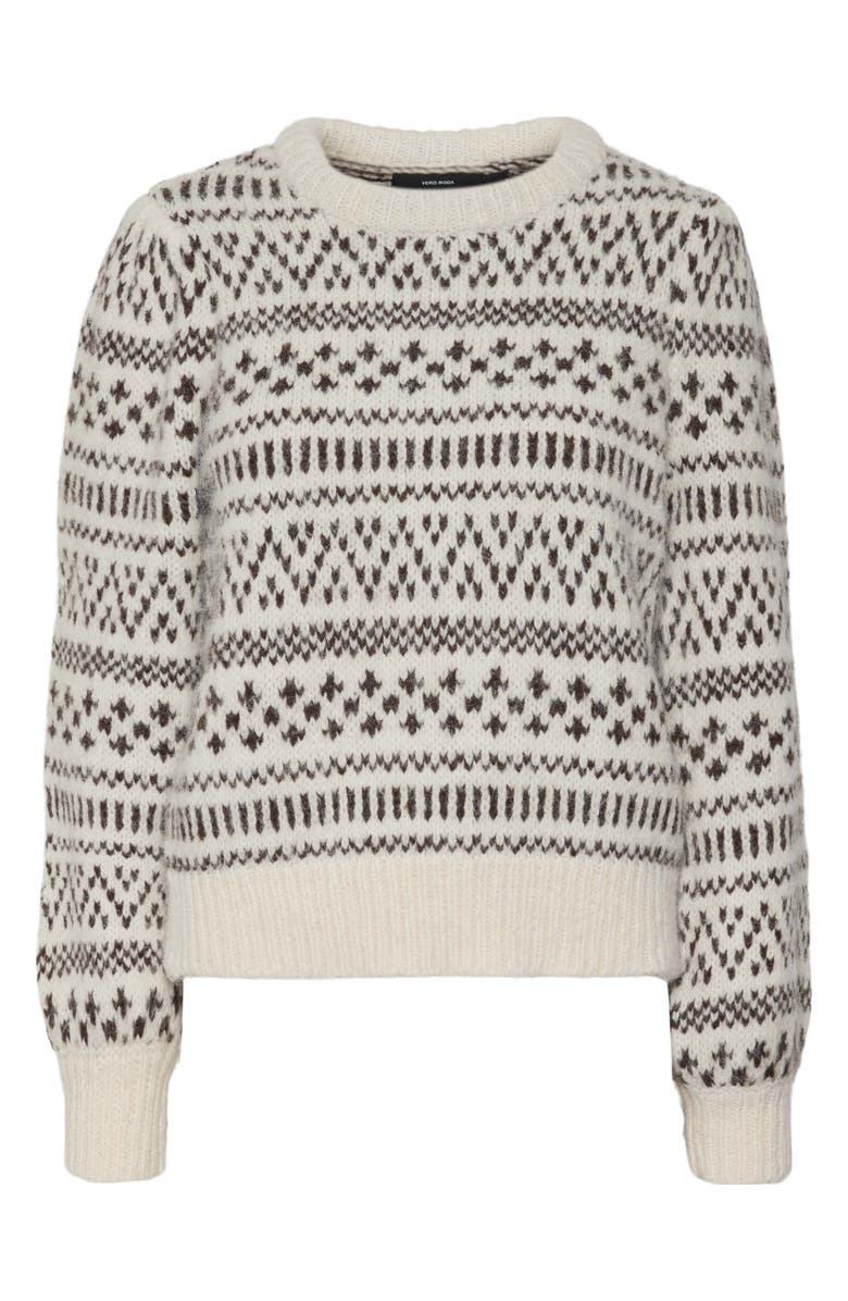 VERO MODA Kaira Pattern Crewneck Sweater, Main, color, 