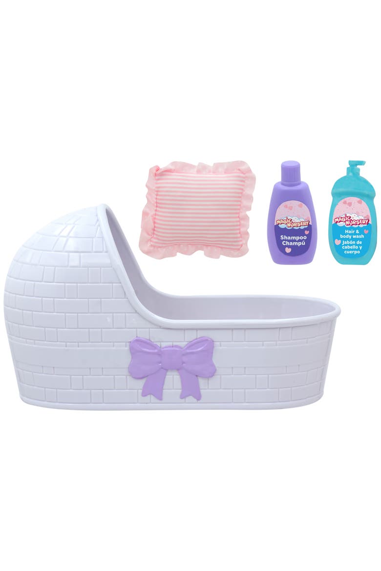 8" Baby Doll & Bassinet Gift Set, 2+, Alternate, color, Multicolored