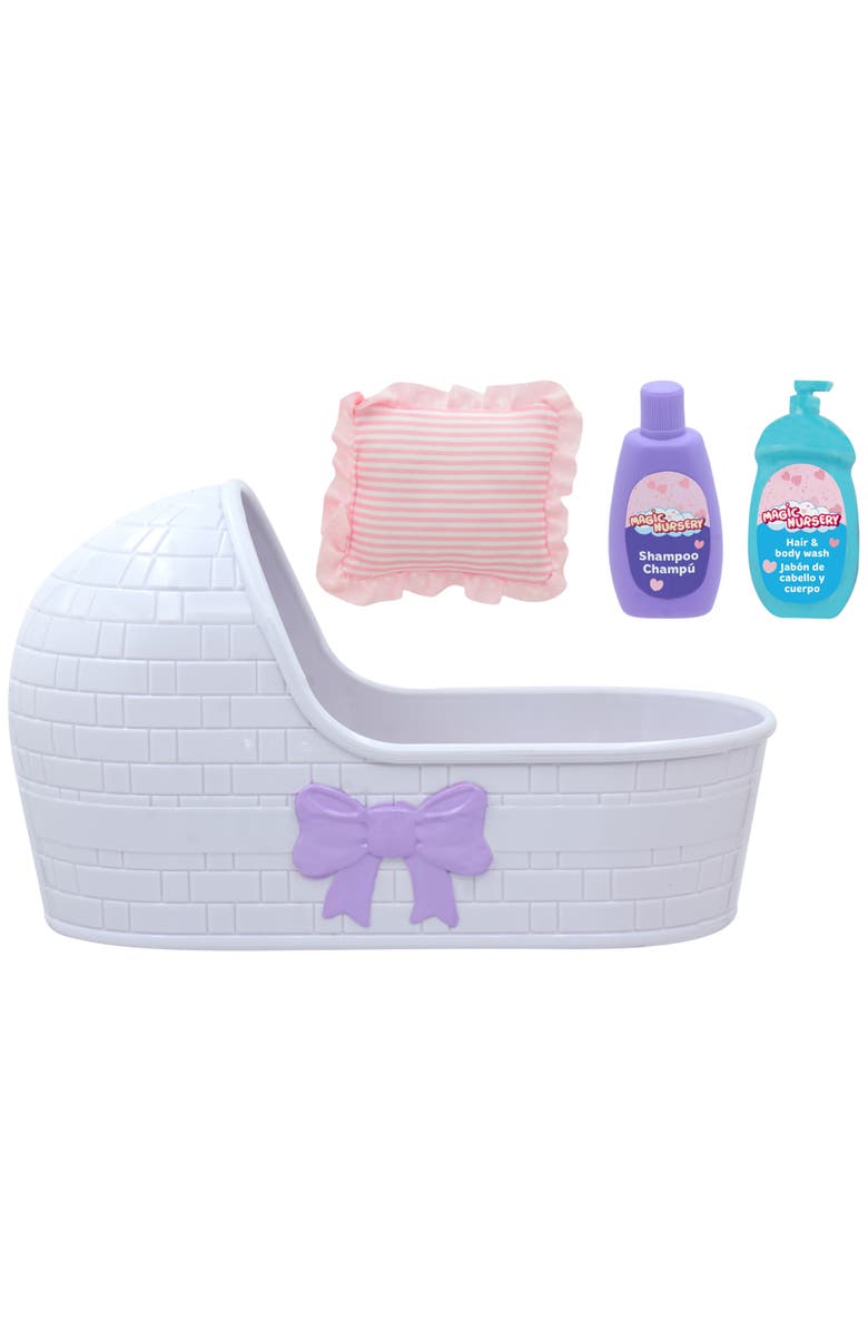 Magic Nursery 8" Baby Doll
Bassinet Gift Set, 2+, Alternate, color, Multicolored