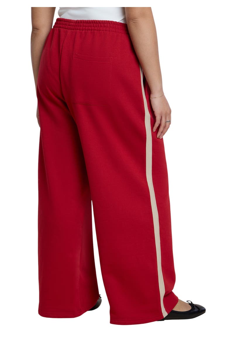 Stripe Detail Sweatpant, Alternate, color, BOLD RED