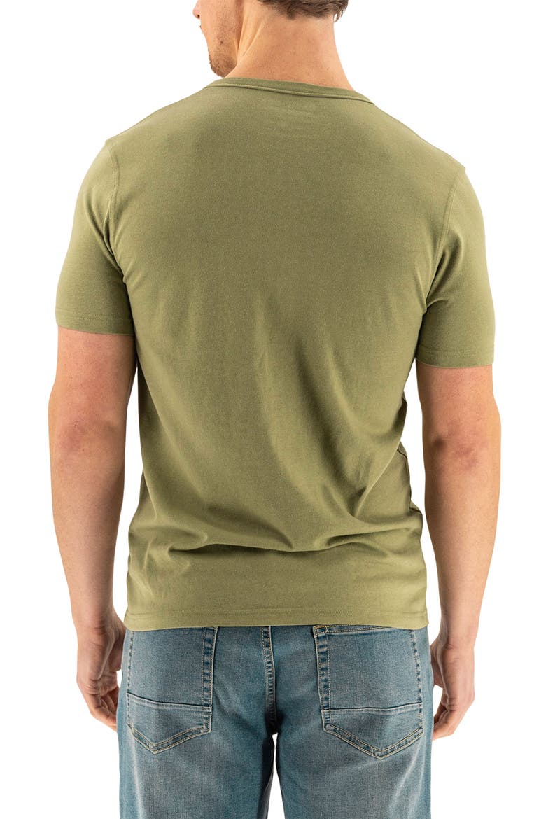 Short Sleeve Henley, Alternate, color, OIL GREEN