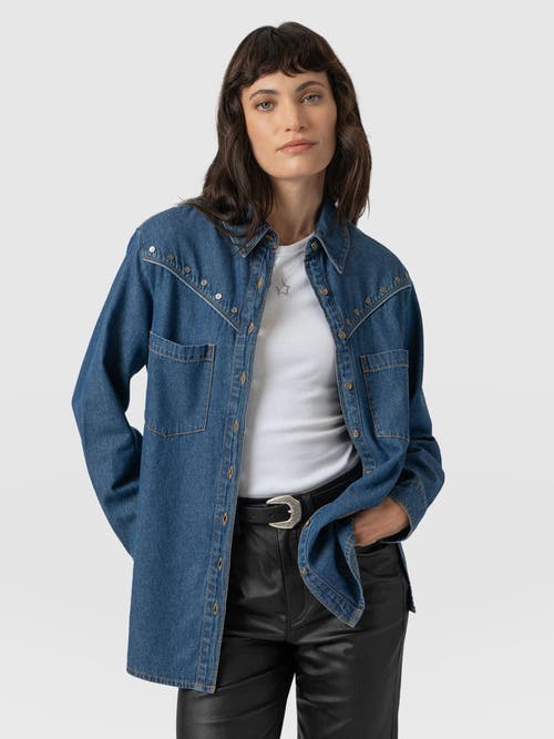 Saint + Sofia Sidney Denim Shirt