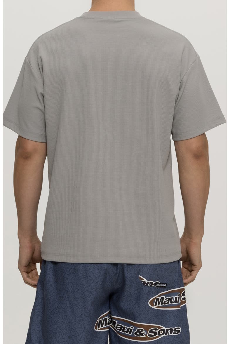 Surface Oversize Ribbed Cotton T-Shirt, Alternate, color, GREY