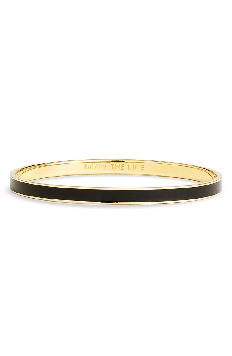 Kate Spade New York 'idiom - draw the line' ultra thin bangle, Main, color,